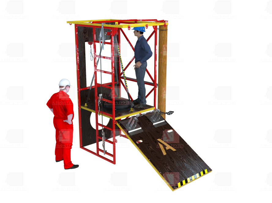 Учебно-тренировочный полигон Альпинист-2-0 (2,7м + бревно). Учебно-тренировочный полигон Альпинист-2-0 (2,7м + бревно).