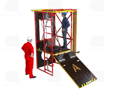 Учебно-тренировочный полигон Альпинист-2-0 (2,7м + бревно). Учебно-тренировочный полигон Альпинист-2-0 (2,7м + бревно).